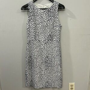 J.Crew Black and White Polka Dot Dress size 6